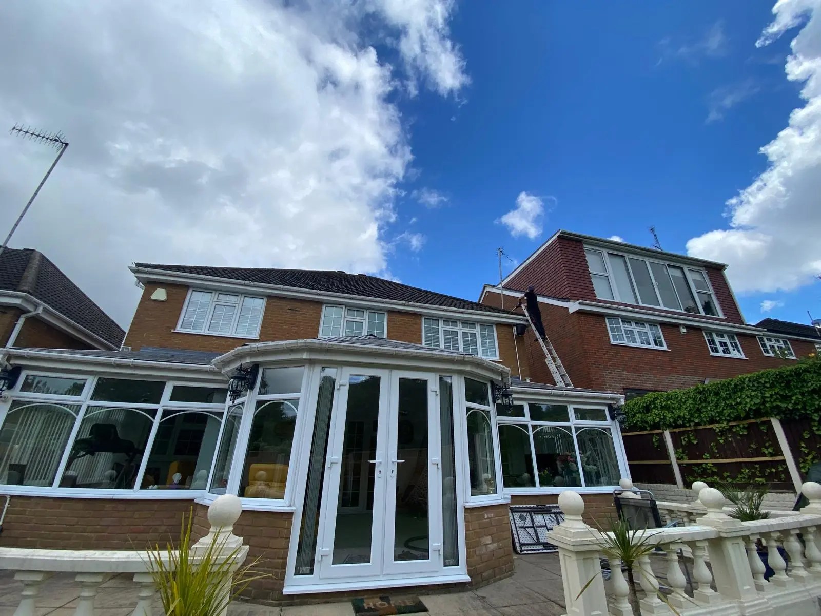 Diamond Gutters UK professional window cleaning service, ensuring streak-free and spotless windows