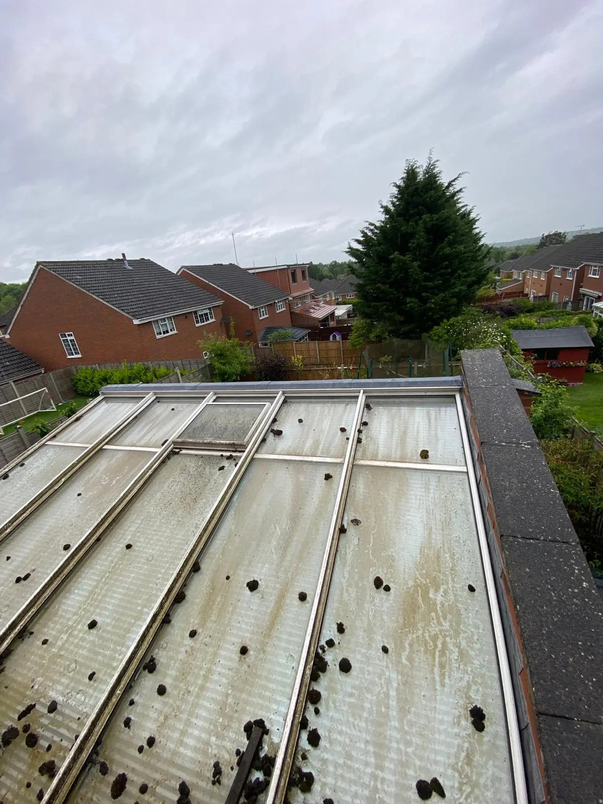 Diamond Gutters UK windows before cleaning